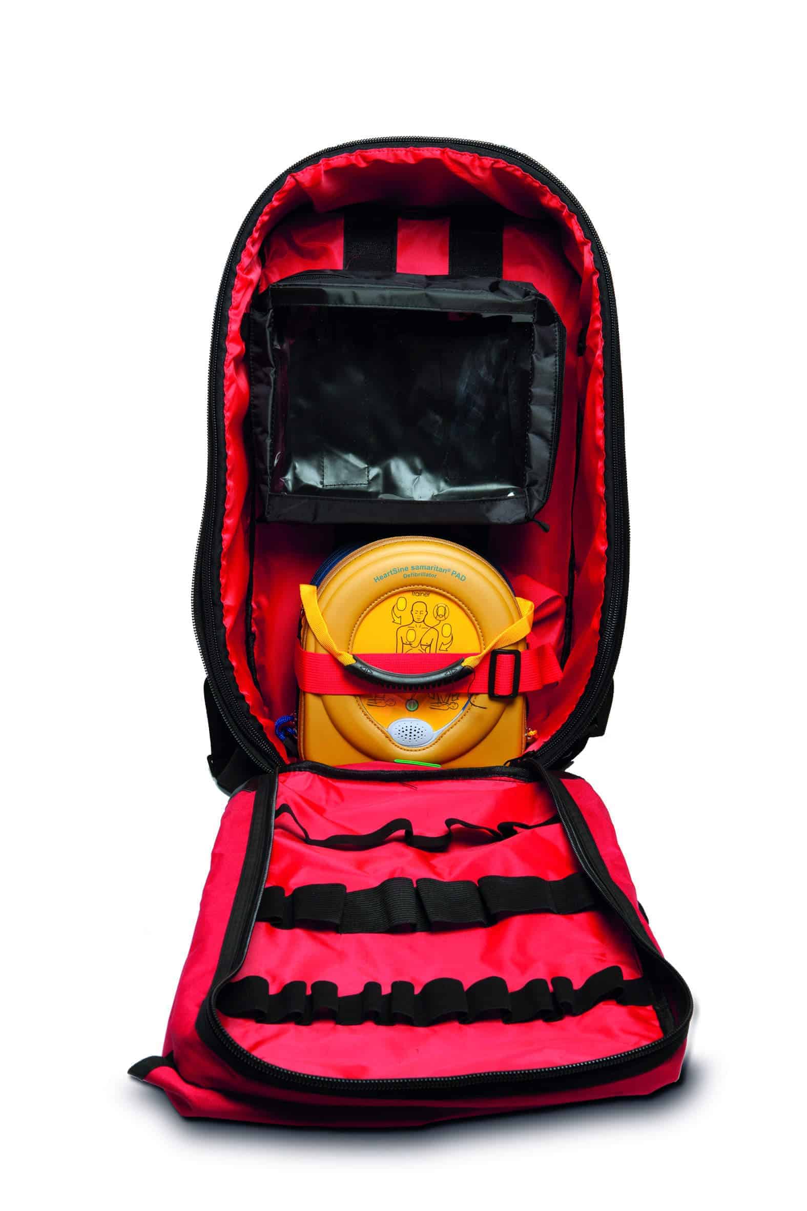 Large AED Backpack for any AED - AED Backpack Compact Open
